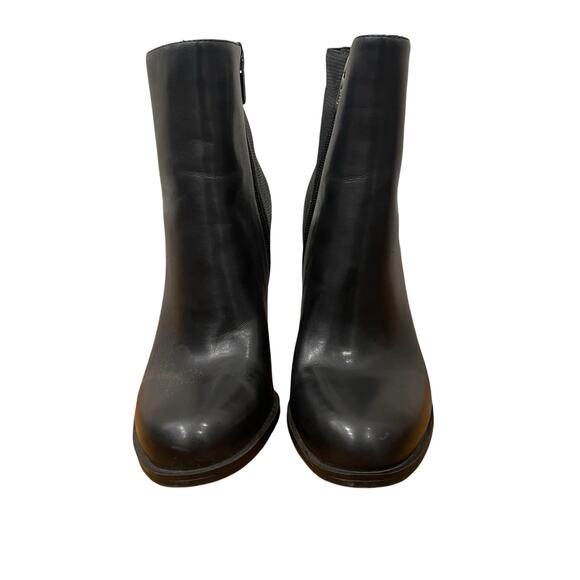 Circus by Sam Edelman Rollins Black Croc Embossed Leather Bootie Size 8.5 - Picture 2 of 8